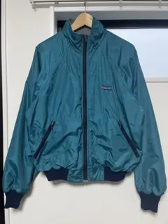 90's USA製 patagonia シェルドシンチラジャケット ターコイズ