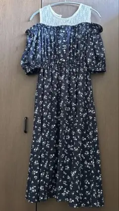 ワンピース 花柄 オフショル