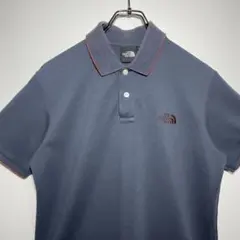 ノースフェイス　ポロシャツ　サイズM ワンポイント刺繍ロゴ　希少　シンプル　古着