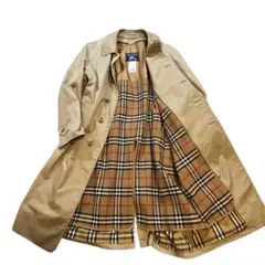 バーバリー　GALLAGHER　ステンカラーコート　ライナー付　ノバチェック