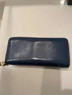 MARC BY MARC JACOBS レザー長財布 青