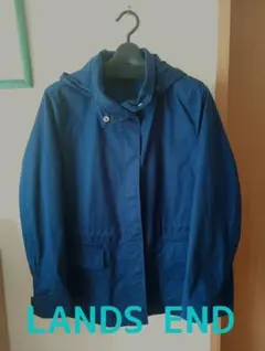 ★お値下げ★ Lands' End フード付きジャケット L 　紺色
