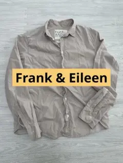 Frank & Eileen ベージュ ドット柄 長袖シャツ Sのサムネイル