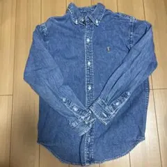 ラルフローレン　デニム長袖シャツ　サイズ7 130cm