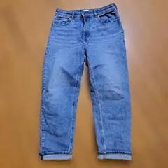 H&M デニムパンツ ロールアップ ストレート