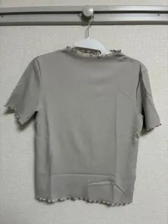GU リブメローコンパクトTシャツ　ナチュラル