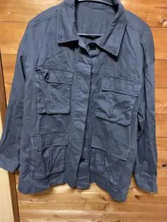 ダークグレー ミリタリージャケット XXL