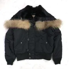 希少カラー★AVIREX N-2B ブライトジャケット ブラック L