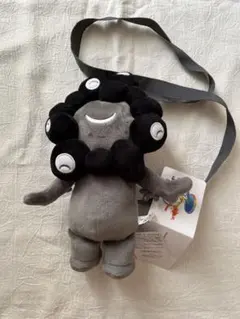 新品タグ付き大阪関西万博EXPO黒ミャクミャクぬいぐるみポシェット