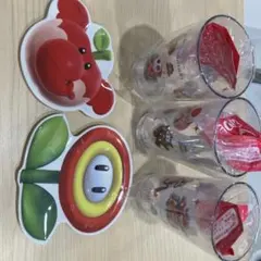Super Mario Party ジャンボリー グラス・皿セット