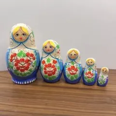 ※*A様 木製マトリョーシカ(ロシア製) 5個セット