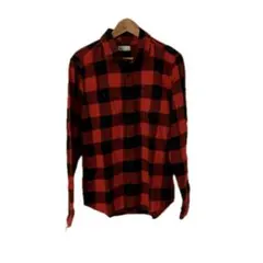 秋冬　GAP メンズ　ネルシャツ　赤系　S