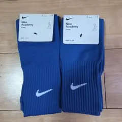 NIKE Academy サッカーソックス XL 27-29cm ブルー
