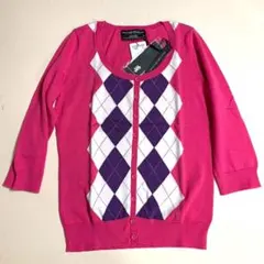 アーガイル カーディガン