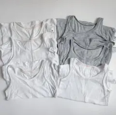 UNIQLO 100cm コットンメッシュタンクトップ6枚セット