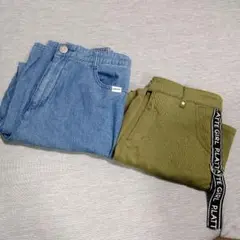 美品 ピンクラテ ボトムス2枚セットM 165