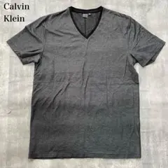カルバンクライン【M】Tシャツ スリム Vネック メランジグレー 吸汗速乾