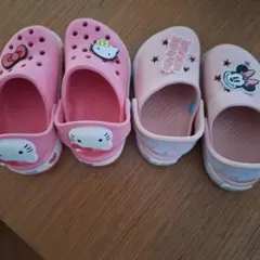 ハローキティ サンダル 16.0とミニーのサンダル14.0のセット