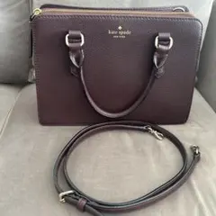 【値下げ】kate spade バーガンディ ハンドバッグ