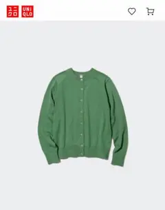 ユニクロ　UNIQLO UVカットクルーネックカーディガン