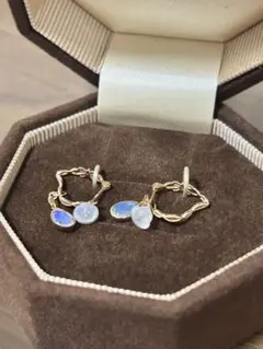 アガット ターコイズ ダイヤ ピアス＆リング セット - メルカリ