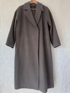 SIMPLICITÉ ブラウン ダブルブレスト チェスターコート