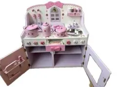 マザーガーデン 木のおままごとキッチン野いちごチクタクキッチン 