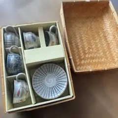 陶器製カップ・ソーサーセット