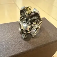 a*5様 サブカルチャーSC TWIN EAGLE RING K18×SV950 - メルカリ
