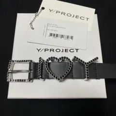 Y/PROJECT (ワイプロジェクト) レザーベルト　シルバー　Sサイズ Y/PROJECT (ワイプロジェクト) レザーベルト シルバー Sサイズ Y