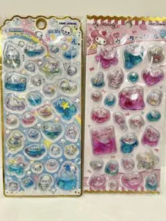 あわわちゃん メロウアクアリウム マイメロ プチウォーターインシール 2点セット