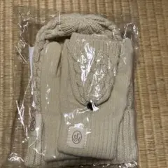 Samansa Mos2 ニット帽＆手袋セット Fサイズ
