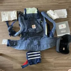 Ergobaby 抱っこ紐 ネイビー ドット柄のサムネイル