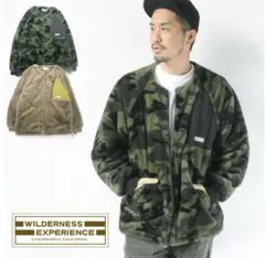 WILDERNESS EXPERIENCE ノーカラー ファーブルゾン　Ｍサイズ
