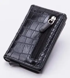 カードケース カード入れ ミニ財布 小銭入れ メンズ クロコ レザー 小物