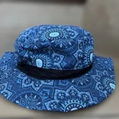 BILLABONG サーフハット 青色幾何学模様