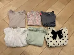 女の子ベビーまとめ売り80 半袖　Tシャツ保育園着　プチバトー　プティマイン