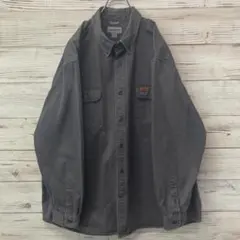 カーハート Carhartt 長袖ワークシャツ グレー 2XL G10のサムネイル