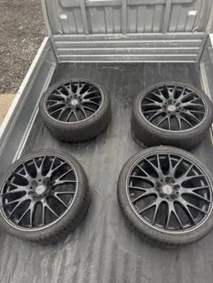 19インチ レイズ　ブラックホイールセット