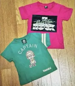 ラッドカスタム他 100cm 半袖Tシャツ 夏服 まとめ売り ピンク グリーンのサムネイル