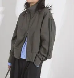 ジャーナルスタンダード　ダブルジップラインジャージーブルゾン