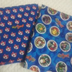 妖怪ウォッチ 生地 はぎれ 男の子 ２枚セット