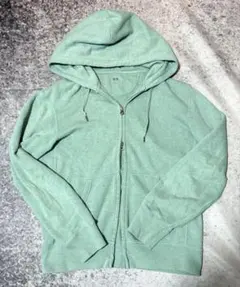 OLD UNIQLO ミントグリーン ダブルジップパーカー Y2K 00s 短丈