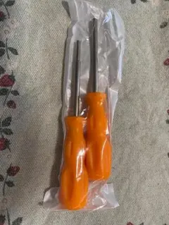 精密ドライバー 2本セット オレンジハンドル