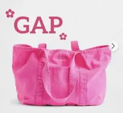 人気商品 新品タグ付き GAPロゴ トートバッグ プリムローズピンク