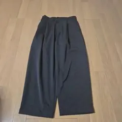 ブラック ワイドパンツ レディース