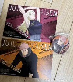 呪術廻戦　虎杖悠仁　九十九由基/アニメイト　特典/GAREKI 缶バッジ