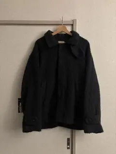 ダークグレー フリースジャケット オーバーサイズ