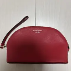 Kate spade ポーチ　本革　レッドのサムネイル