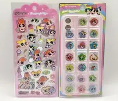 パワーパフガールズ キラコロおはじきシール ドロップジェリーシール 2種